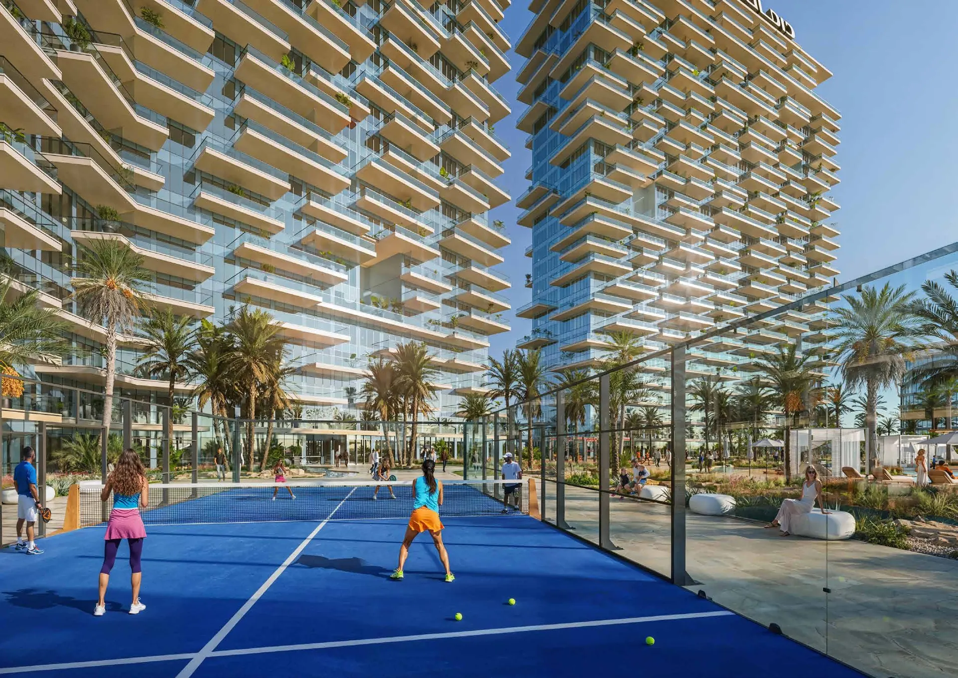 Padel courts at DAMAC District