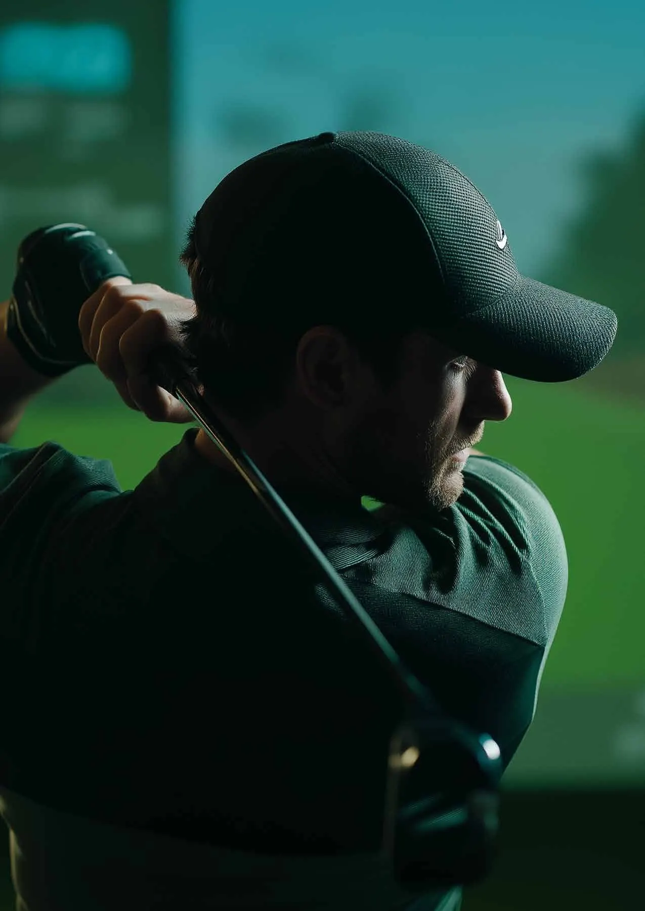 Indoor golf simulator at DAMAC District