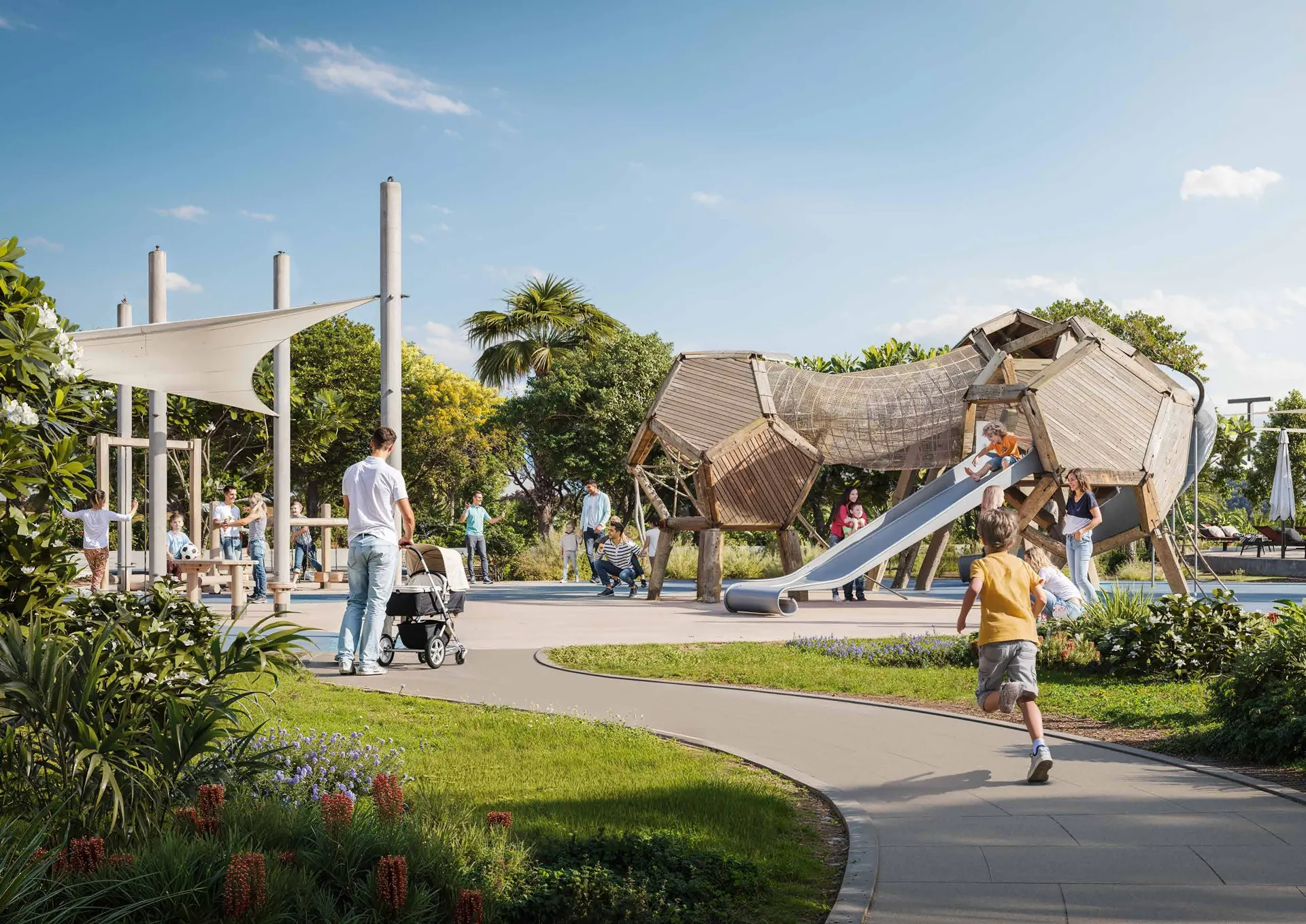 Kids playground at DAMAC District