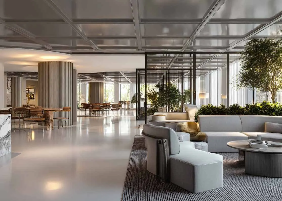 Workspace lounge at DAMAC District