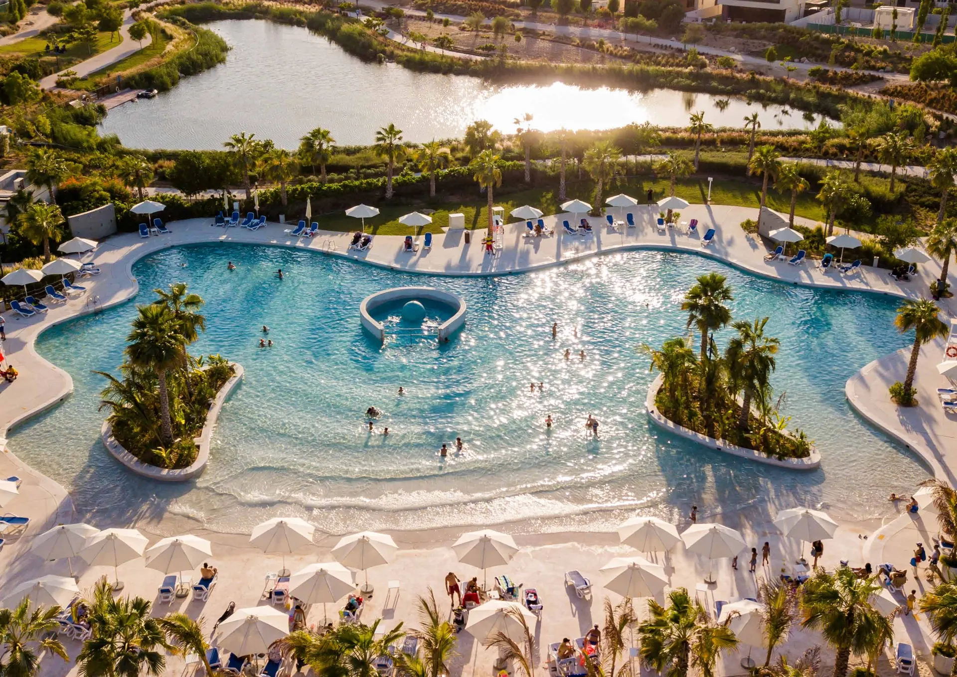 Malibu Bay wave pool at DAMAC Hills